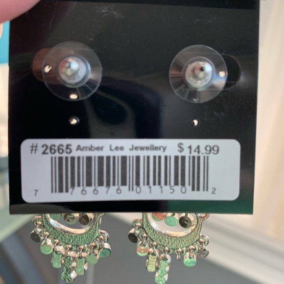 Austrian Crystal Dangly Earrings - Picture 2 of 2